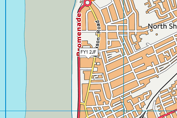 FY1 2JF map - OS VectorMap District (Ordnance Survey)