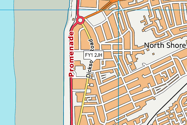 FY1 2JH map - OS VectorMap District (Ordnance Survey)