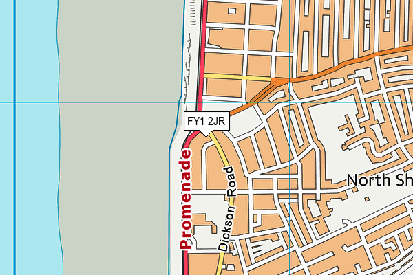 FY1 2JR map - OS VectorMap District (Ordnance Survey)