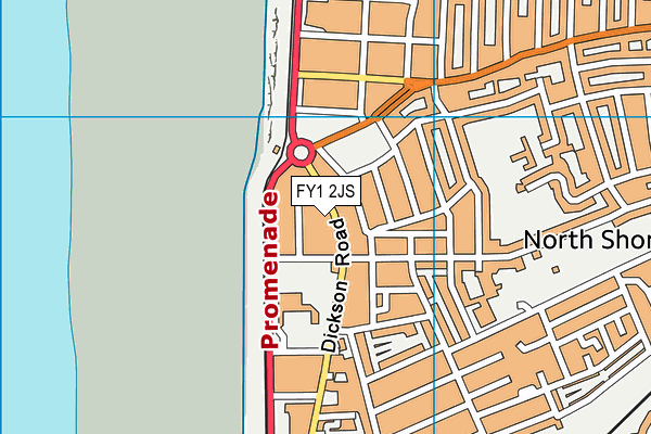 FY1 2JS map - OS VectorMap District (Ordnance Survey)