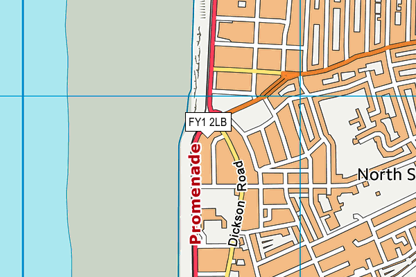 FY1 2LB map - OS VectorMap District (Ordnance Survey)