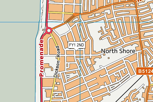 FY1 2ND map - OS VectorMap District (Ordnance Survey)