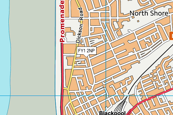FY1 2NP map - OS VectorMap District (Ordnance Survey)