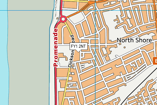 FY1 2NT map - OS VectorMap District (Ordnance Survey)