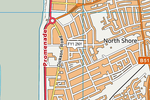 FY1 2NY map - OS VectorMap District (Ordnance Survey)