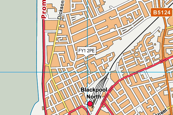 FY1 2PE map - OS VectorMap District (Ordnance Survey)