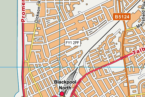 FY1 2PF map - OS VectorMap District (Ordnance Survey)