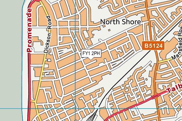 FY1 2PH map - OS VectorMap District (Ordnance Survey)