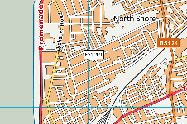 FY1 2PJ map - OS VectorMap District (Ordnance Survey)