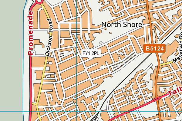 FY1 2PL map - OS VectorMap District (Ordnance Survey)