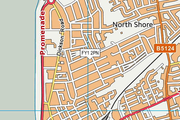 FY1 2PN map - OS VectorMap District (Ordnance Survey)