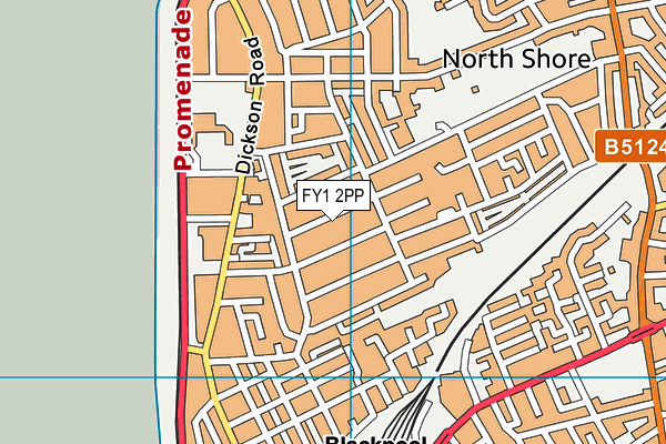 FY1 2PP map - OS VectorMap District (Ordnance Survey)