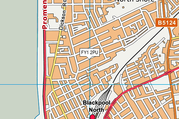FY1 2PU map - OS VectorMap District (Ordnance Survey)