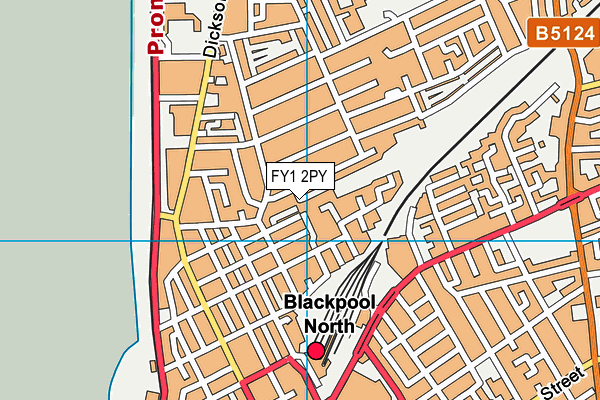 FY1 2PY map - OS VectorMap District (Ordnance Survey)