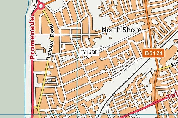 FY1 2QF map - OS VectorMap District (Ordnance Survey)