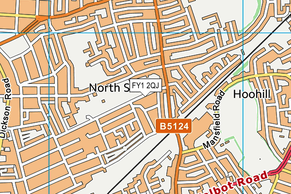 FY1 2QJ map - OS VectorMap District (Ordnance Survey)