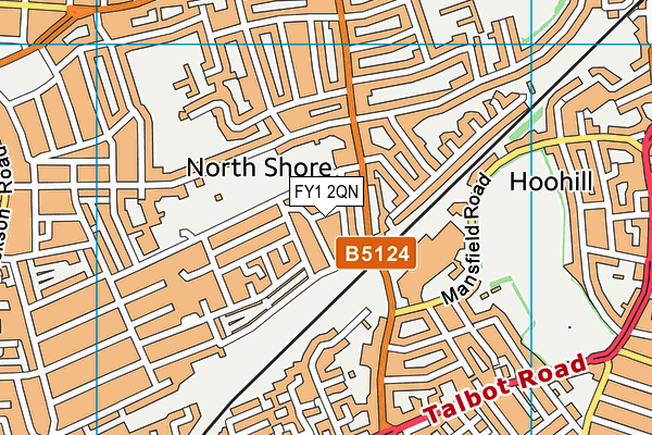 FY1 2QN map - OS VectorMap District (Ordnance Survey)