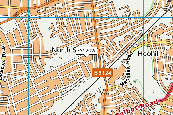 FY1 2QW map - OS VectorMap District (Ordnance Survey)