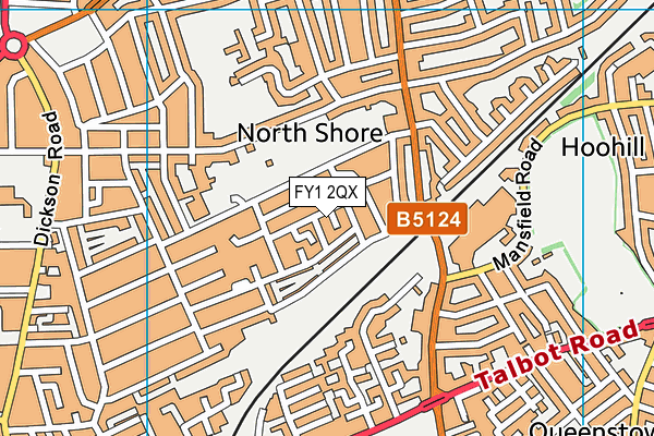 FY1 2QX map - OS VectorMap District (Ordnance Survey)