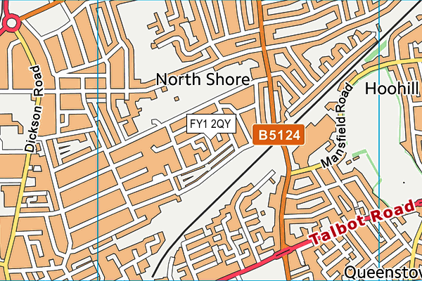 FY1 2QY map - OS VectorMap District (Ordnance Survey)