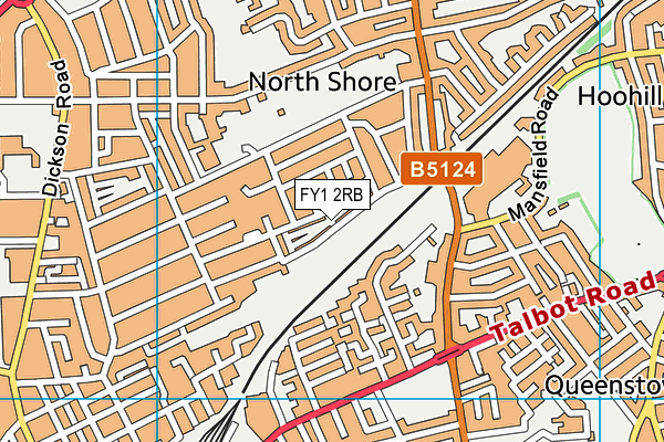 FY1 2RB map - OS VectorMap District (Ordnance Survey)