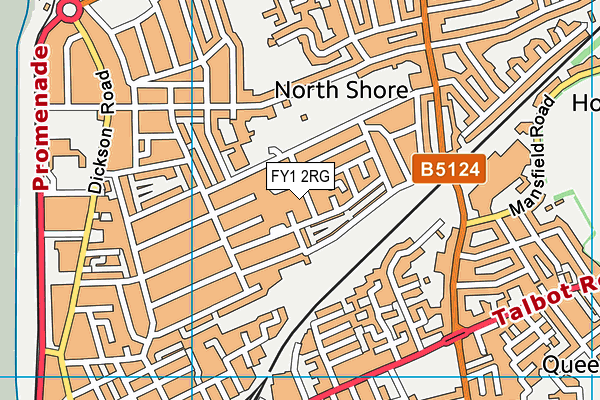 FY1 2RG map - OS VectorMap District (Ordnance Survey)