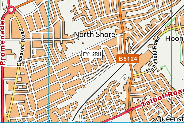 FY1 2RH map - OS VectorMap District (Ordnance Survey)