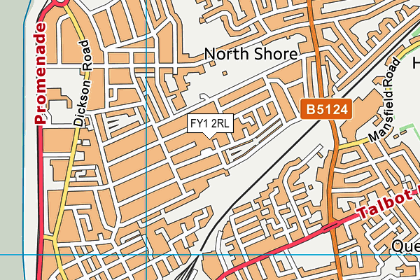 FY1 2RL map - OS VectorMap District (Ordnance Survey)
