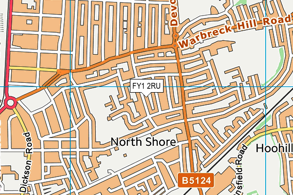 FY1 2RU map - OS VectorMap District (Ordnance Survey)