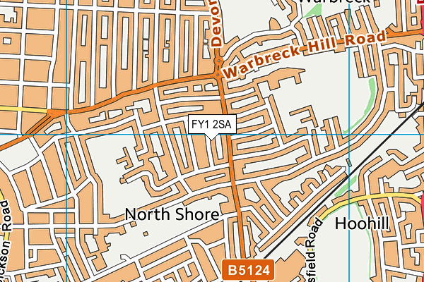 FY1 2SA map - OS VectorMap District (Ordnance Survey)