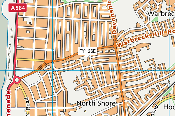 FY1 2SE map - OS VectorMap District (Ordnance Survey)