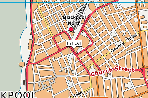 FY1 3AH map - OS VectorMap District (Ordnance Survey)