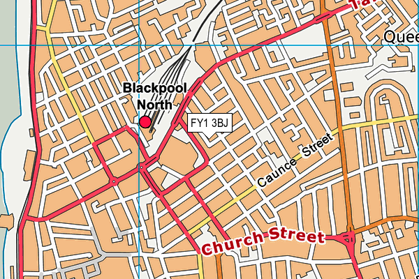FY1 3BJ map - OS VectorMap District (Ordnance Survey)