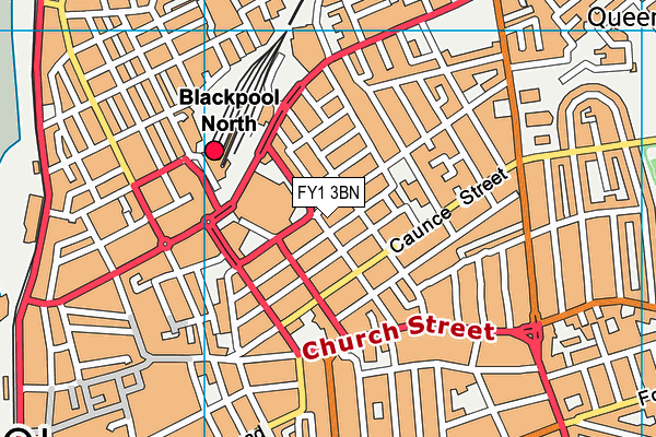 FY1 3BN map - OS VectorMap District (Ordnance Survey)