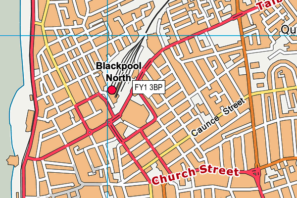 FY1 3BP map - OS VectorMap District (Ordnance Survey)