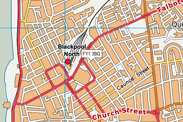 FY1 3BQ map - OS VectorMap District (Ordnance Survey)