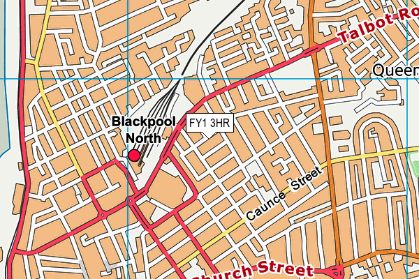 FY1 3HR map - OS VectorMap District (Ordnance Survey)