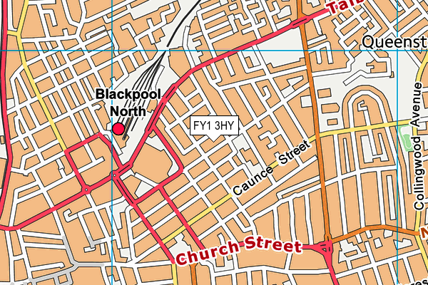 FY1 3HY map - OS VectorMap District (Ordnance Survey)