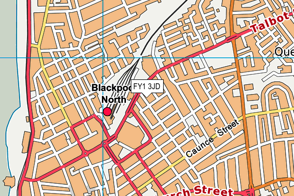 FY1 3JD map - OS VectorMap District (Ordnance Survey)