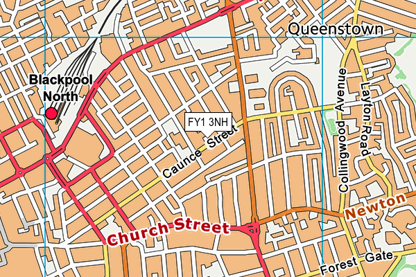 FY1 3NH map - OS VectorMap District (Ordnance Survey)