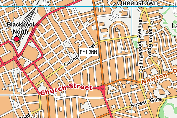 FY1 3NN map - OS VectorMap District (Ordnance Survey)