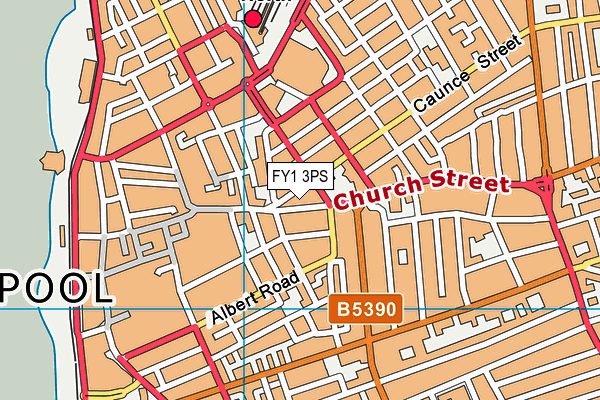 FY1 3PS map - OS VectorMap District (Ordnance Survey)