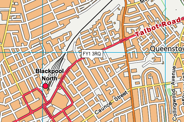 FY1 3RQ map - OS VectorMap District (Ordnance Survey)
