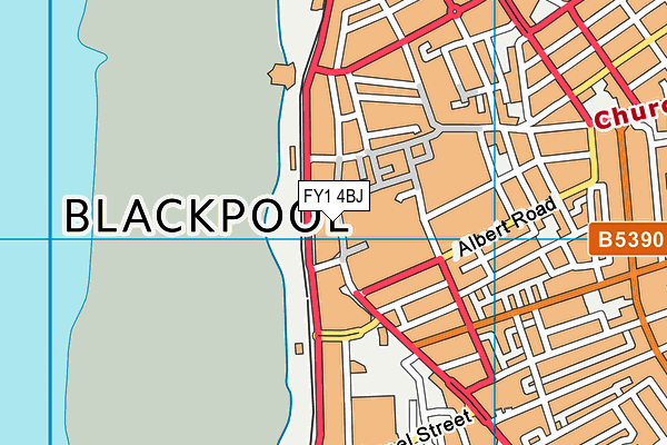 FY1 4BJ map - OS VectorMap District (Ordnance Survey)