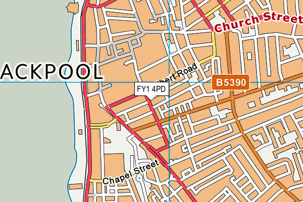 FY1 4PD map - OS VectorMap District (Ordnance Survey)