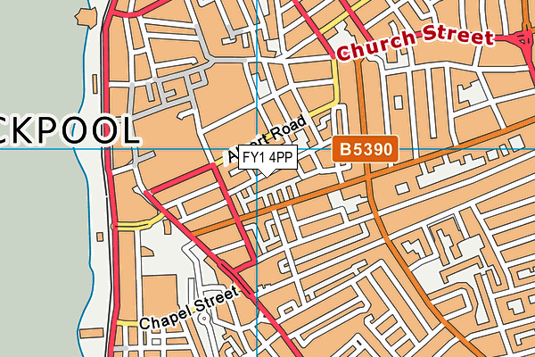 FY1 4PP map - OS VectorMap District (Ordnance Survey)