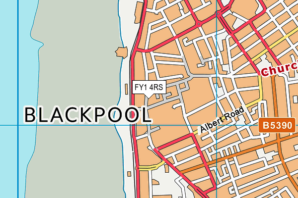 FY1 4RS map - OS VectorMap District (Ordnance Survey)