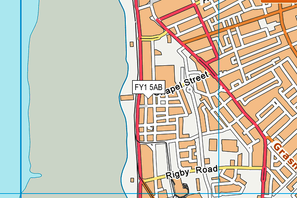 FY1 5AB map - OS VectorMap District (Ordnance Survey)