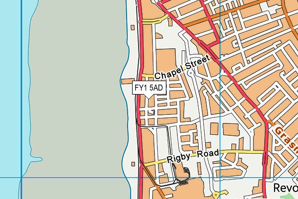 FY1 5AD map - OS VectorMap District (Ordnance Survey)