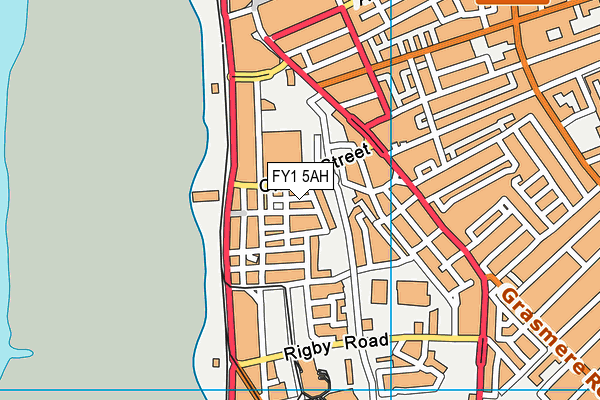 FY1 5AH map - OS VectorMap District (Ordnance Survey)